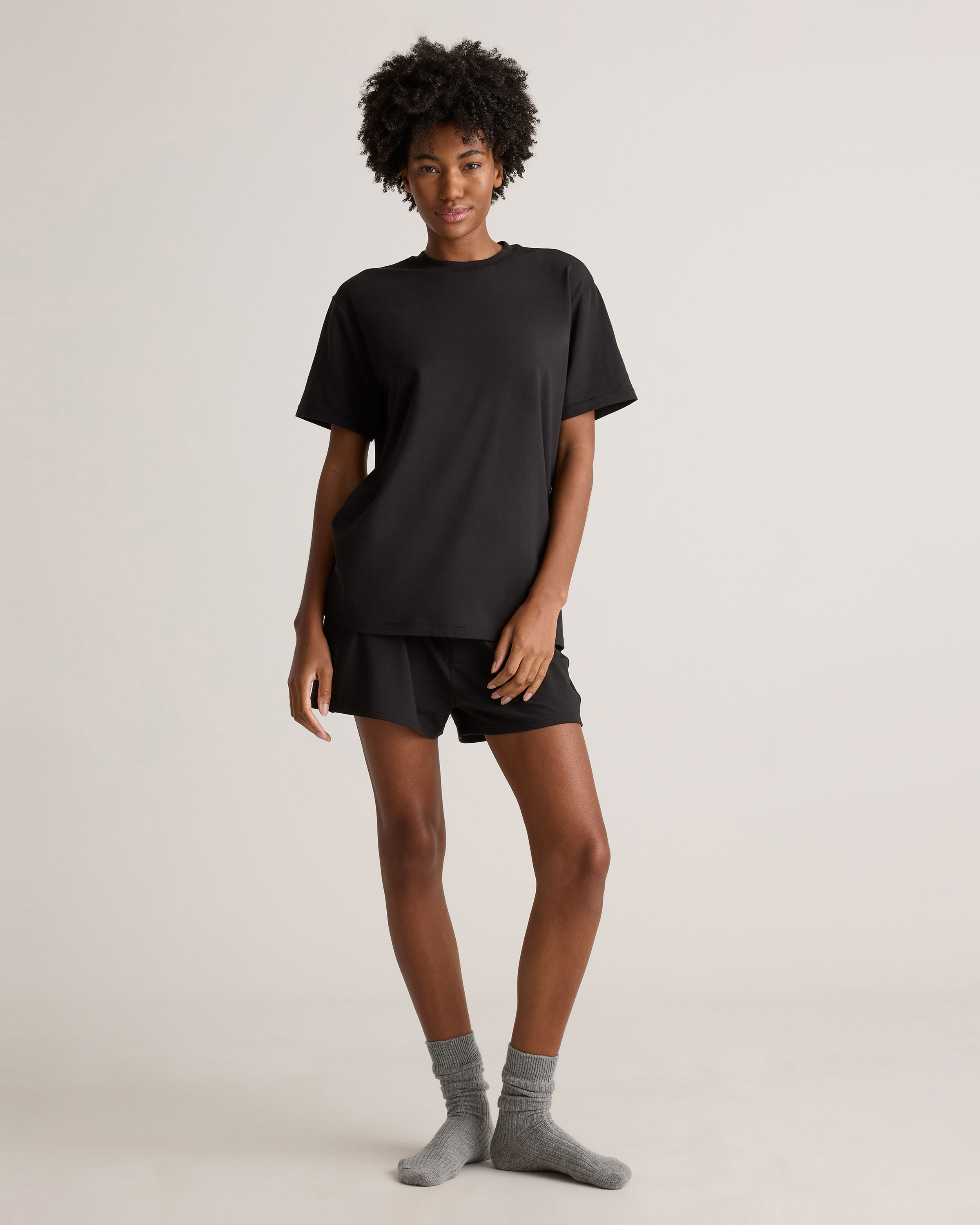 Dream Lounge Oversized Short Sleeve Pajama Set | Quince