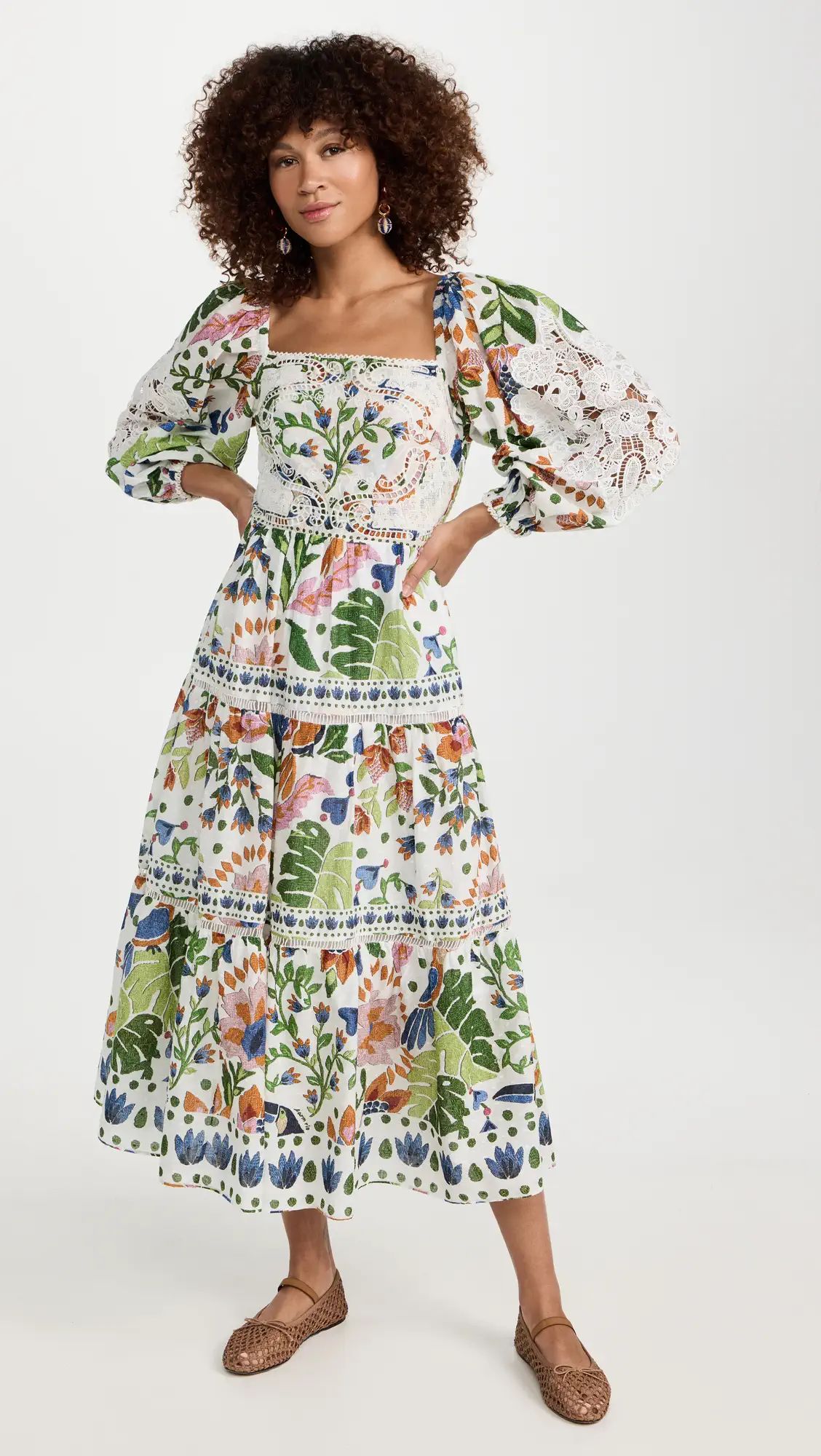 FARM Rio Summer Garden Midi Dress | Shopbop | Shopbop