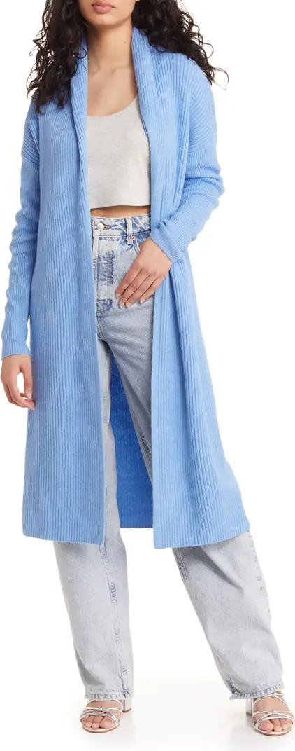 Longline Shawl Collar Cardigan | Nordstrom