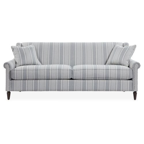 Robyn Sofa - Blue | Couch, Settee - Gray - Comfortable, Durable | One Kings Lane