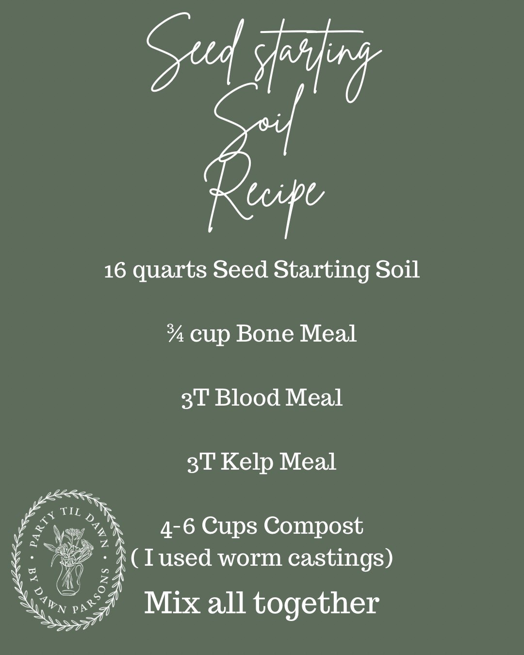 Seed Starting Soul recipe!! 


#LTKSeasonal #LTKHome #LTKOver40