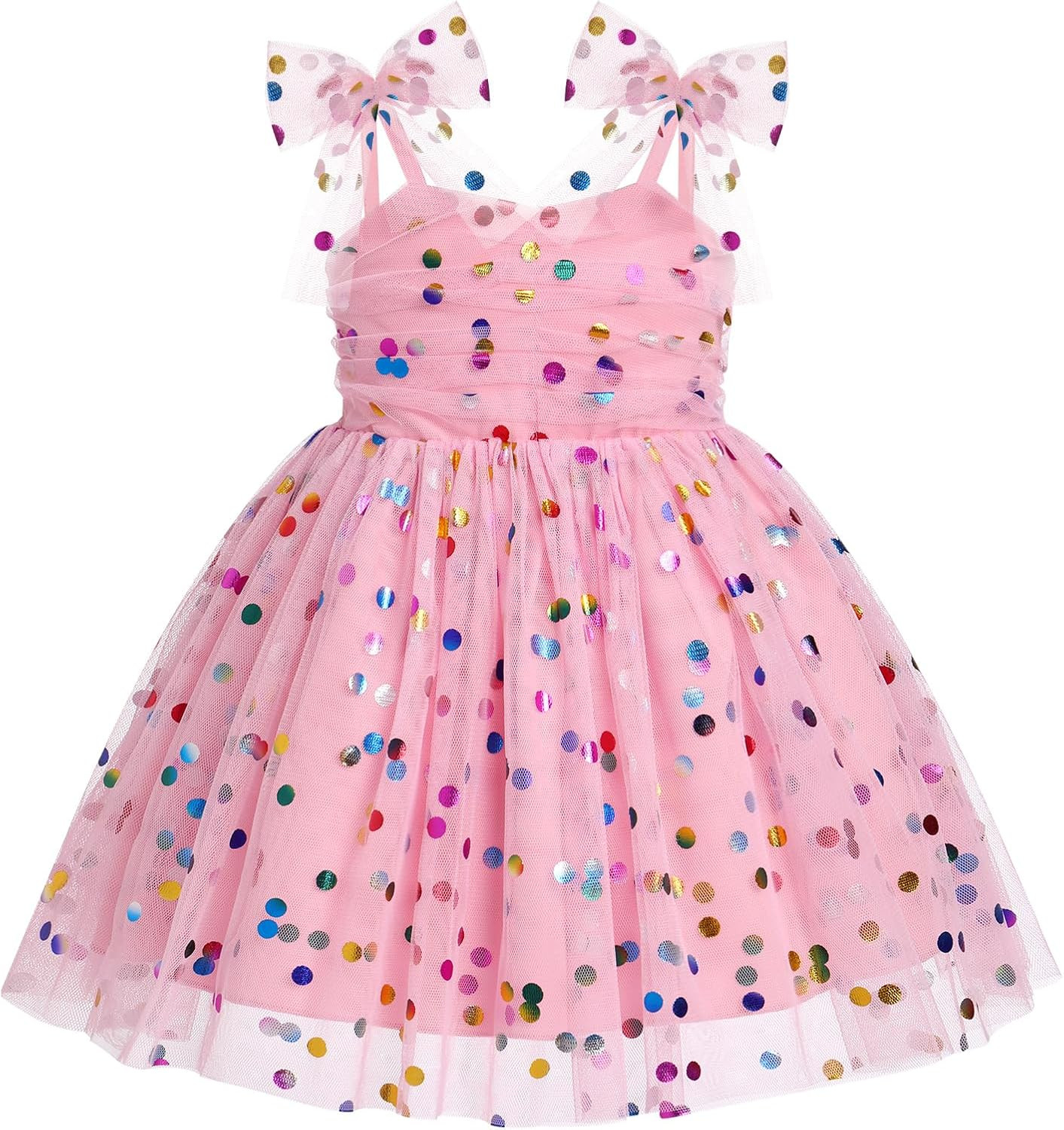 IBTOM CASTLE Toddler Baby Girl Birthday Dress Floral Sequin Tulle Tutu Dresses for Pageant Party Cake Smash Photoshoot | Amazon (US)