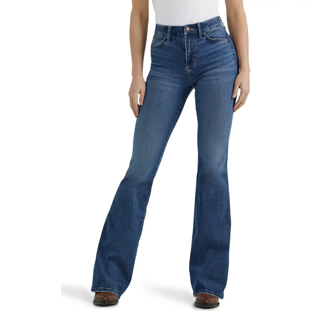 Wrangler Bespoke High Waist Flare Jeans in Lily at Nordstrom, Size 29 | Nordstrom