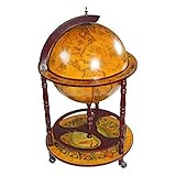 Design Toscano Sixteenth-Century Italian Replica Globe Bar Cart Cabinet on Wheels, 38", Sepia Finish | Amazon (US)
