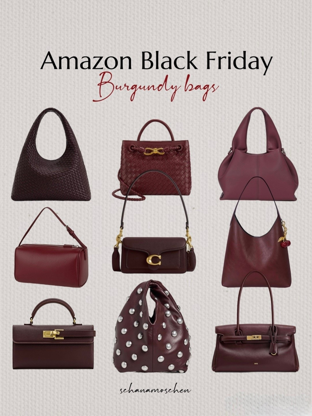Best burgundy bags from Amazon Black Friday 

#LTKGiftGuide #LTKCyberWeek #LTKSaleAlert