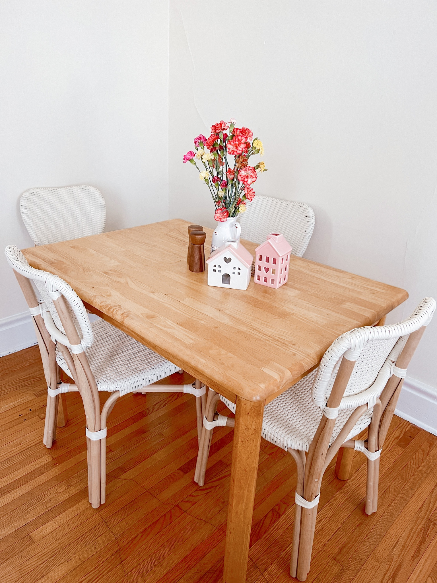 our dining area! 
(table was a hand me down from my parents)