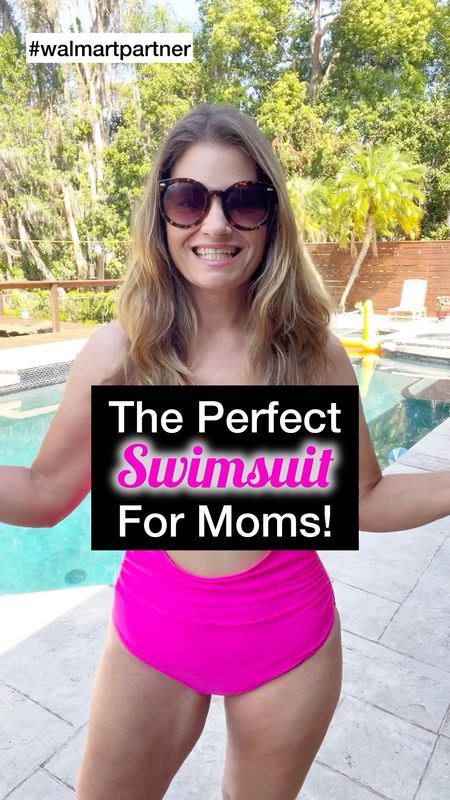#walmartpartner #walmartfashion  Guys I found the perfect swimsuit for moms on @walmart !  The cut out is flattering, it has good bum coverage and the padding is even sewn in so it doesn’t get lost in the wash. The best part? You will NOT BELIEVE the price! @walmartfashion

#LTKOver40 #LTKSwim #LTKFindsUnder50