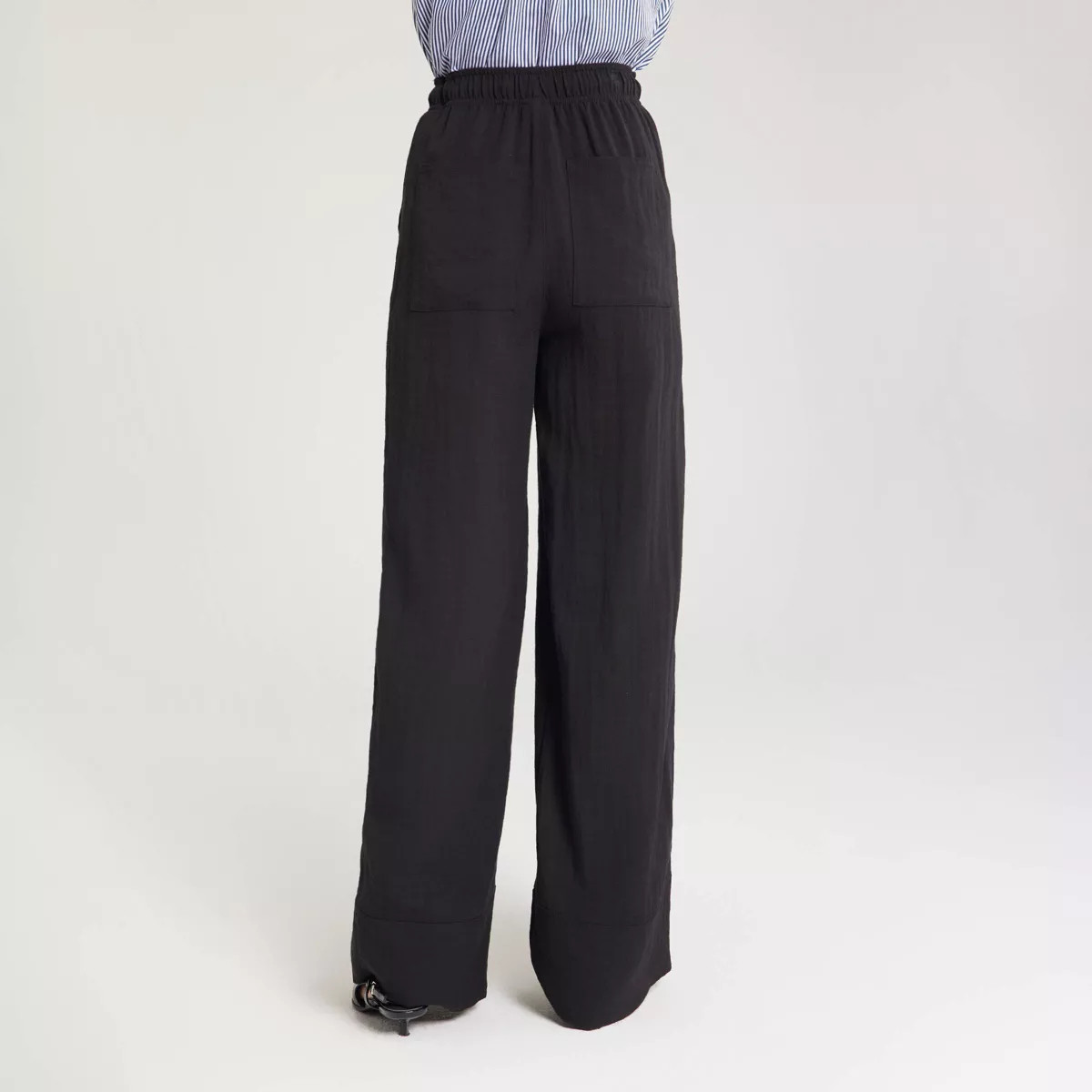 Women's Pull-On Linen Like Straight Leg Pants - A New Day™ Mocha Brown L | Target