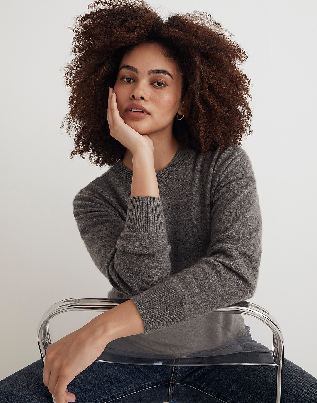 (Re)sponsible Cashmere Oversized Crewneck Sweater | Madewell