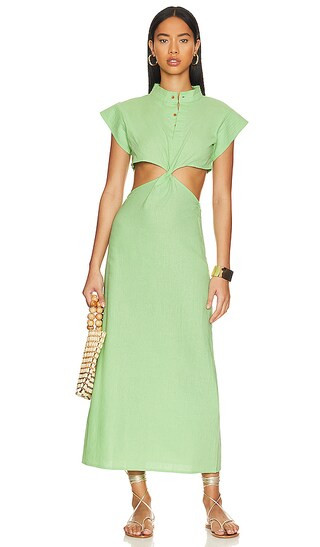 Nola Maxi Dress in Naupaka | Revolve Clothing (Global)