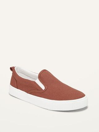 Gender-Neutral Canvas Slip-Ons for Kids | Old Navy (US)