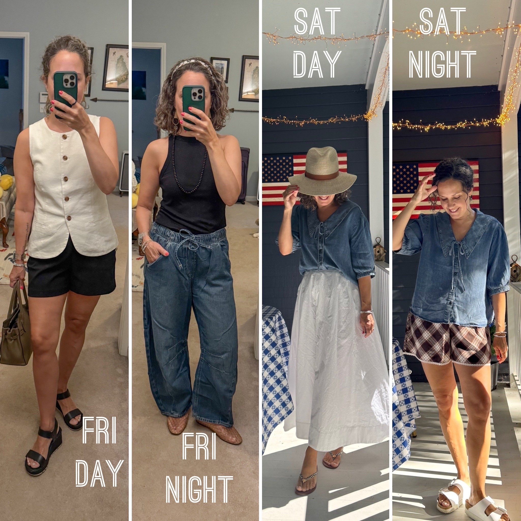 My weekend style roundup! Had different plans for day vs night 😝 I’m loving these late summer styles. Days as mom on the go and evenings out on a date or to a fair.

#LTKootd #LTKmomlife #LTKOver40