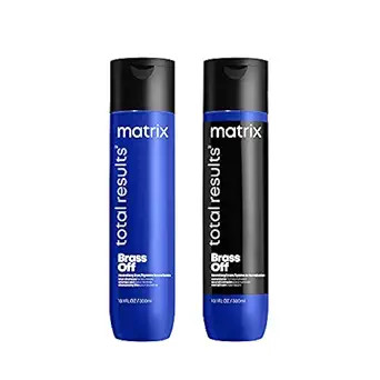 MATRIX Total Results Brass Off Color Depositing Blue Shampoo | Refreshes Hair & Neutralizes Brass... | Amazon (US)
