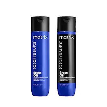 MATRIX Total Results Brass Off Color Depositing Blue Shampoo | Refreshes Hair & Neutralizes Brass... | Amazon (US)