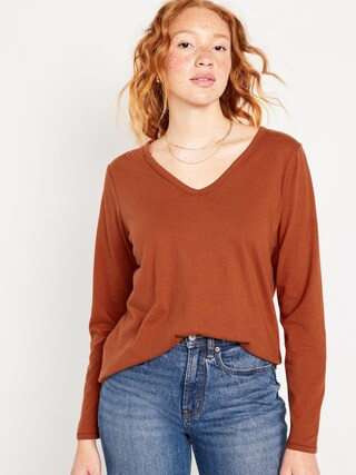 EveryWear Long-Sleeve V-Neck T-Shirt for Women | Old Navy (US)