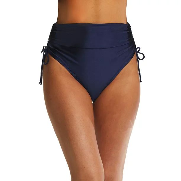 Time and Tru Women’s Ruched Bikini Swim Bottoms, Sizes S-3X | Walmart (US)