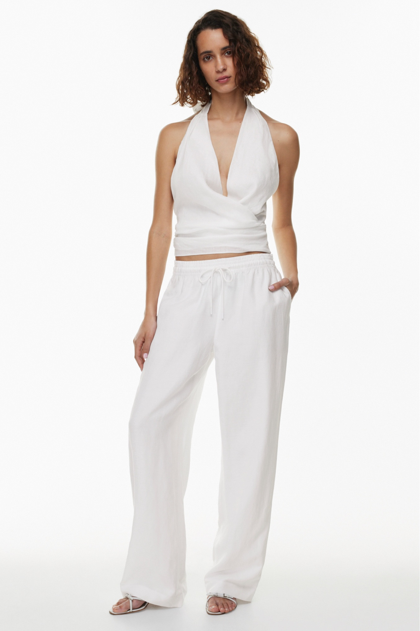 White linen tie pant - beach cover up, vacation look, summer pant 

#LTKSwim #LTKU #LTKTravel