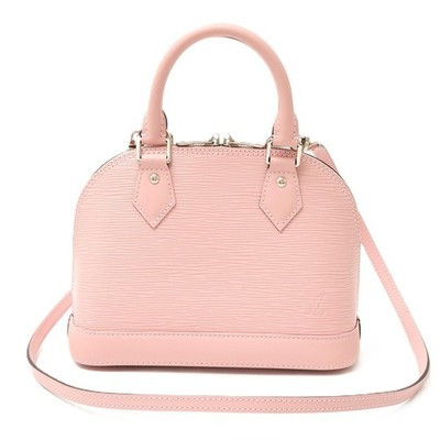 LOUIS VUITTON Alma BB M41327 2WAY Hand Shoulder Bag Epi Leather Pink x Silver Ha | eBay US