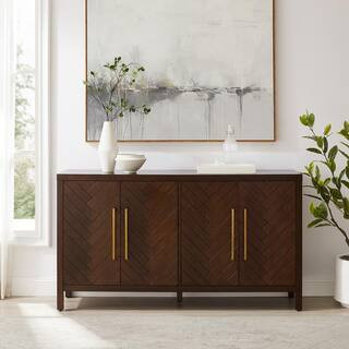 Darcy Dark Brown Sideboard | The Home Depot