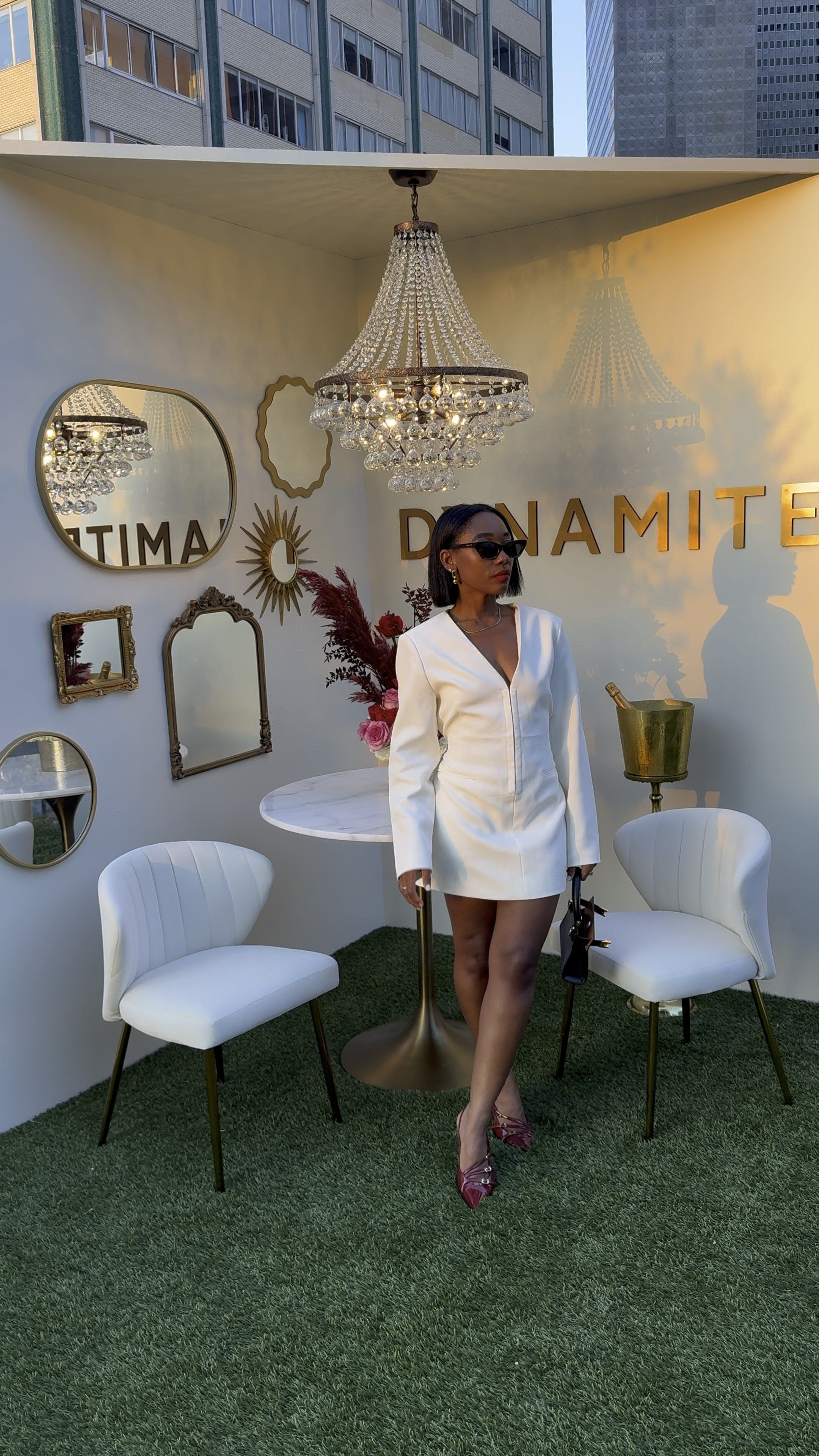 LTKcon party kick off wearing this cream mini dress and red pointed toe sling back heels 

#LTKVideo #LTKShoeCrush #LTKCon