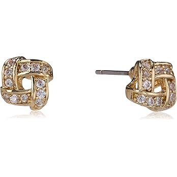 Napier Gold-Tone and Cubic Zirconia Stud Earrings | Amazon (US)