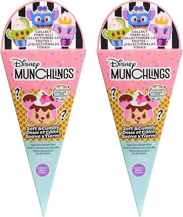 Disney Munchlings Single-Serve Scented Collectible Plush 2-Pack, 4.5-inch Stuffed Animal, Kids To... | Amazon (US)