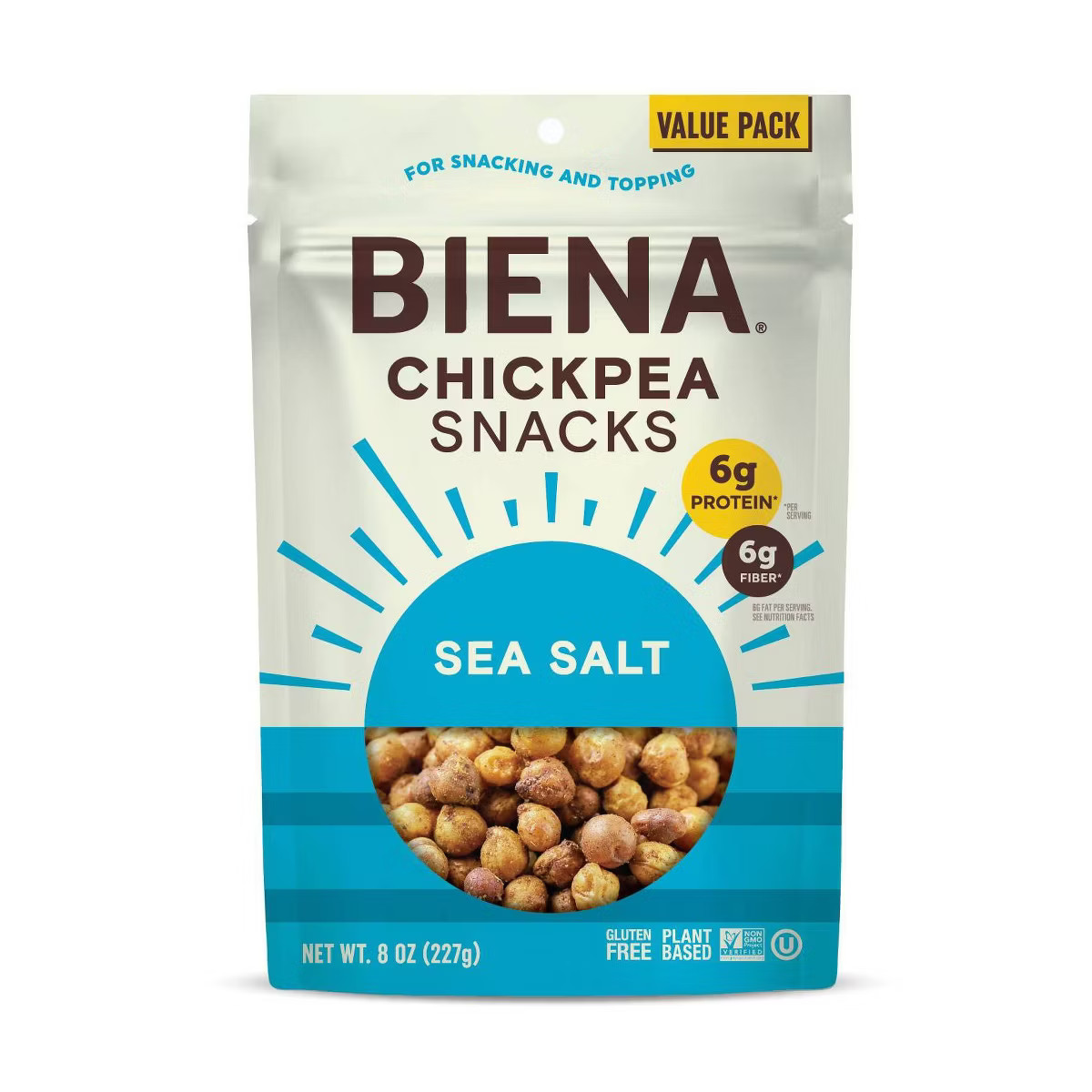 Biena Chickpea Snacks Sea Salt - 8oz | Target