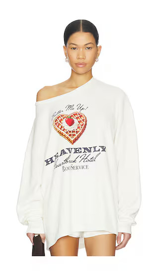 Heavenly Room Service Thermal Long Sleeve in Off-white | Revolve Clothing (Global)