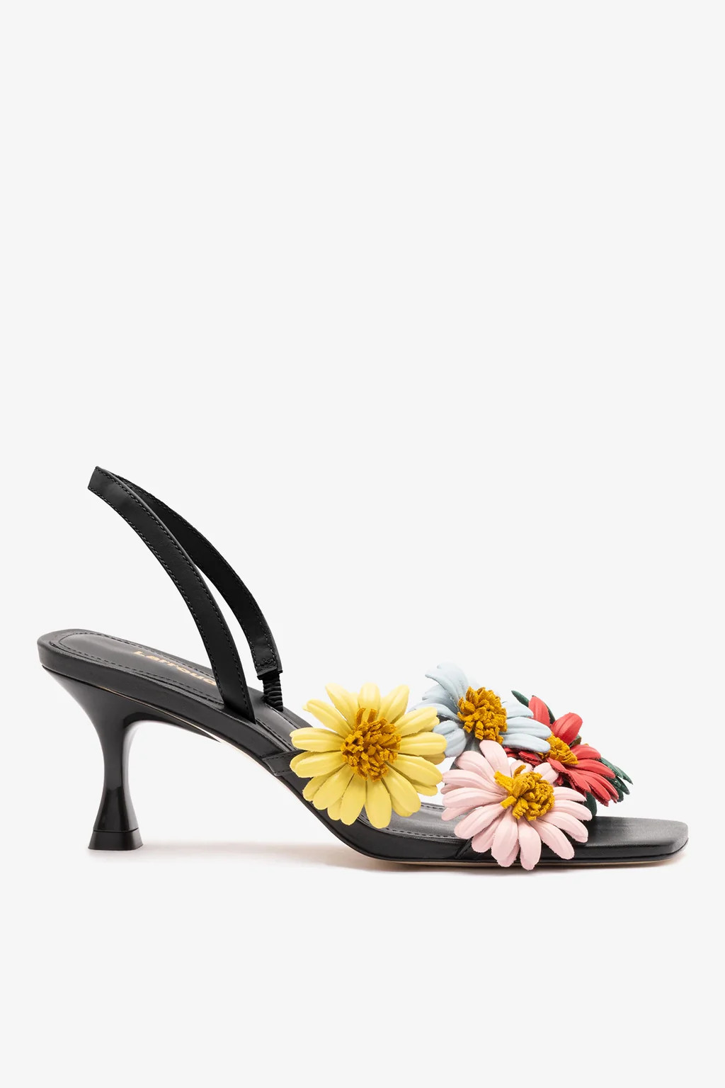 Fiore Sandal Black Leather | Larroude