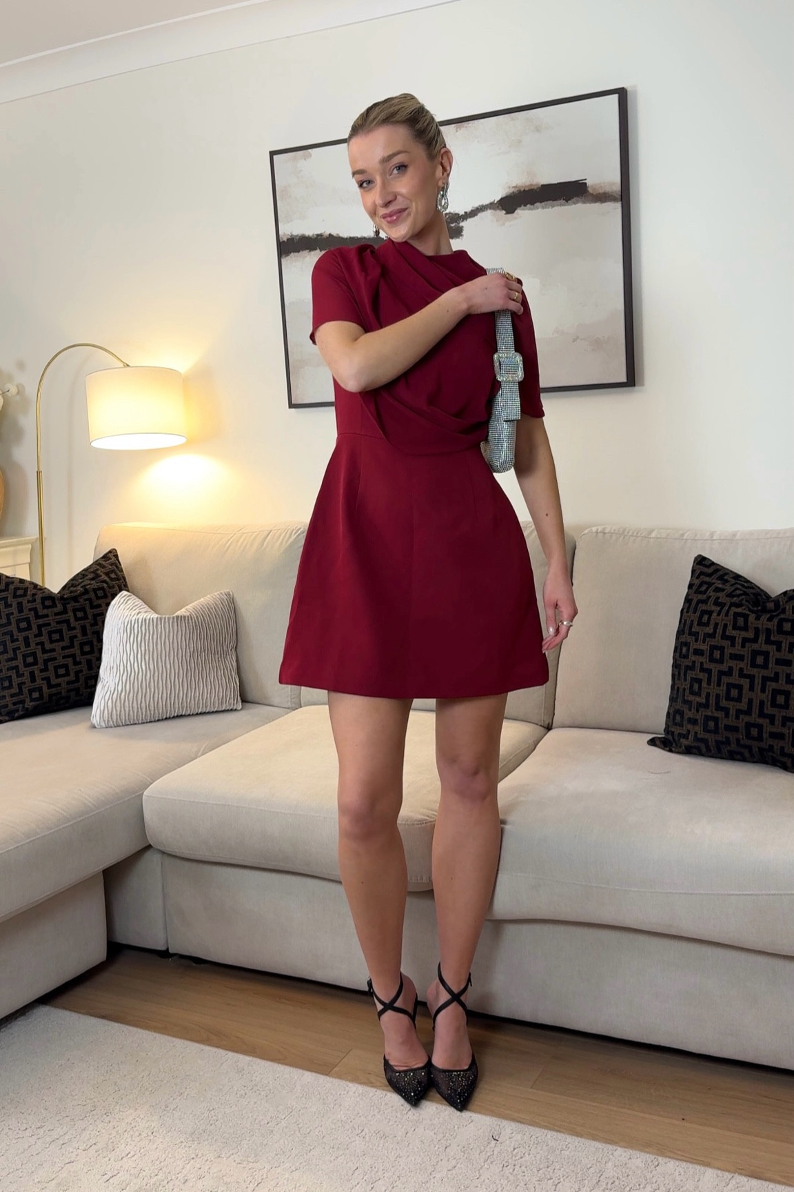 Burgundy Valentine Day dress 💌 

#LTKdatenight #LTKpartywear