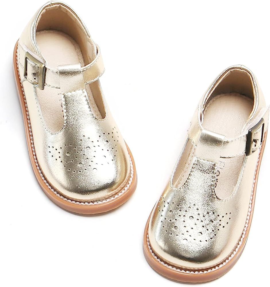 Kiderence Girls Flat Dress Shoes School Oxfords Marry Jane (Toddler/Little Kids) | Amazon (US)