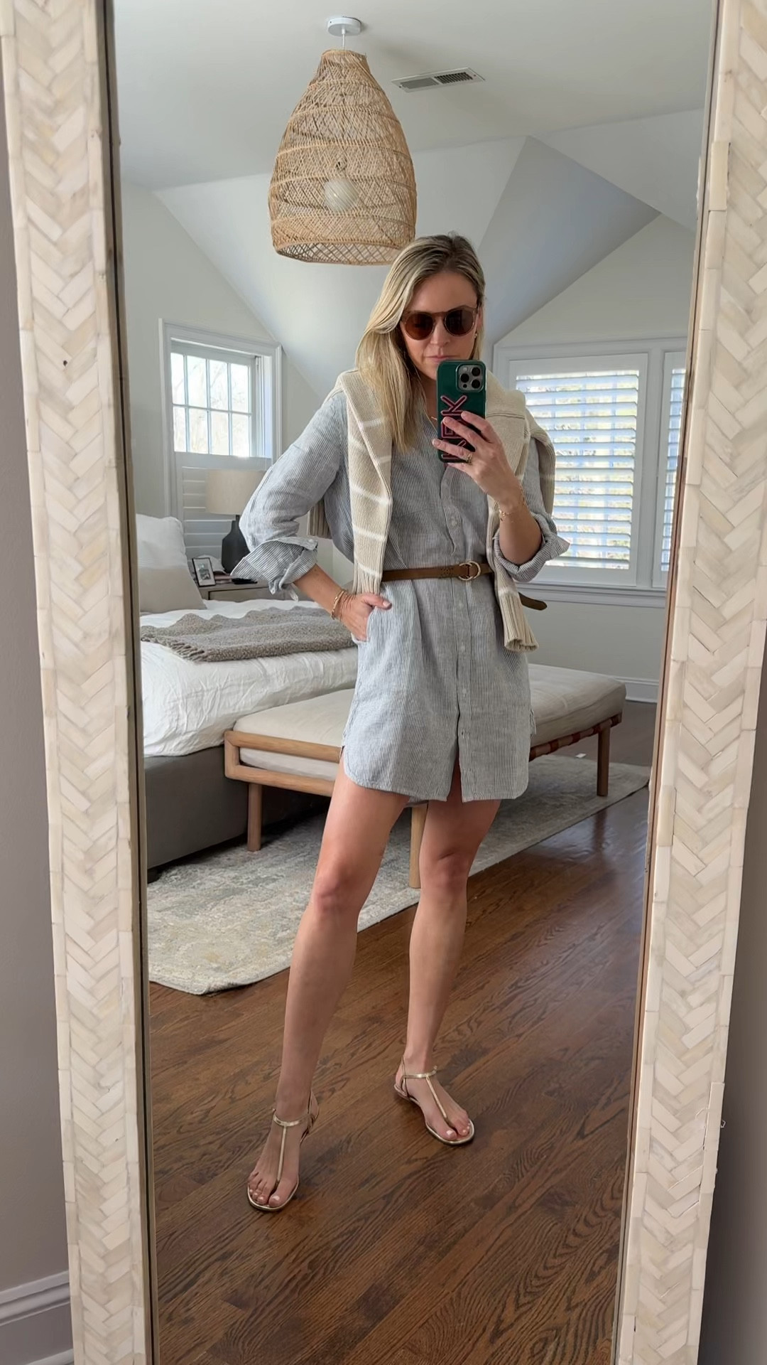 A Linen dress that feels high end, but it’s only $54! I’m 5’5 wearing an XS and it comes in several colors and can double as a cover up. And if you’re in the market for quality sunglasses that don’t break the bank, Quince has tons of styles. @onequince #QuincePartner

#LTKmomlife