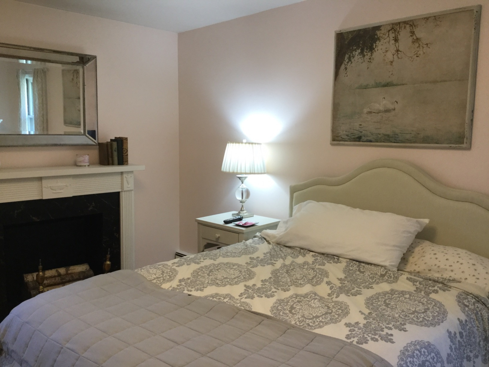 Creative Co-Op Vintage Swans Wood Framed Wall Décor | Amazon (US)