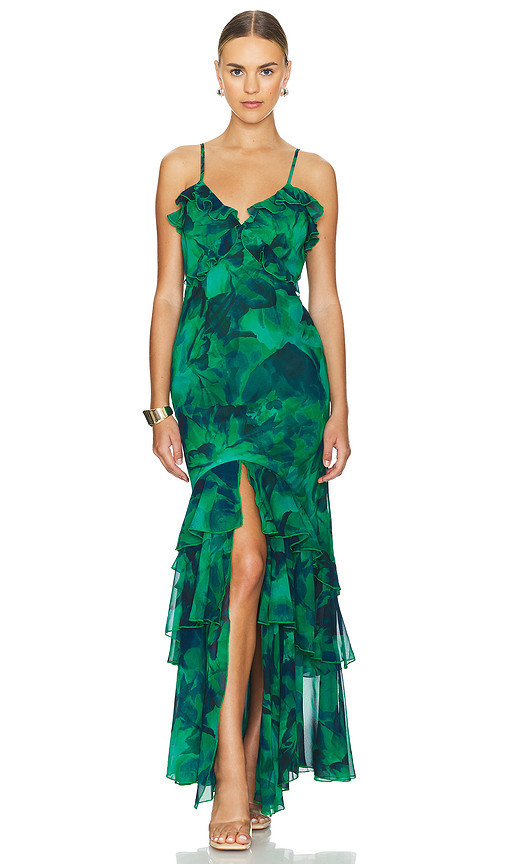 Runaway The Label Namari Maxi Dress in Green. Size XL. Also in S, XS, XXL, XXS. | Revolve Clothing (Global)