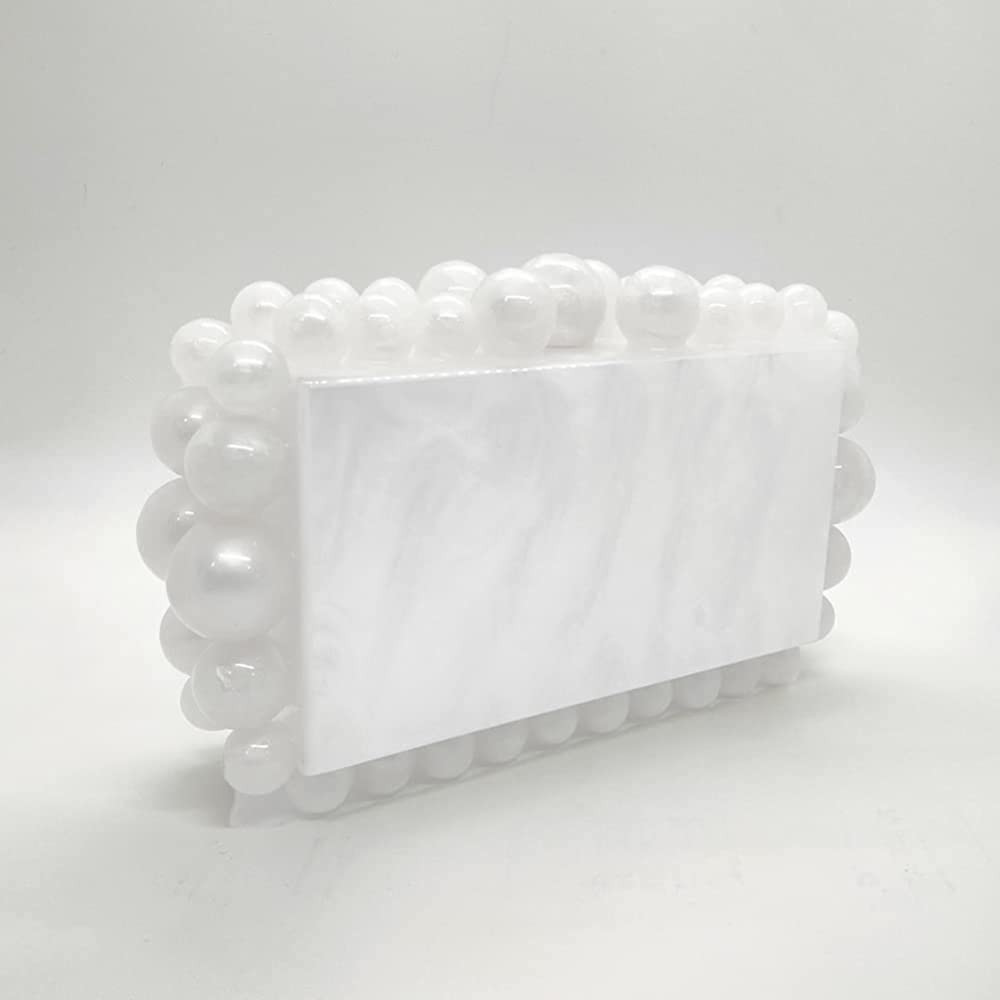 CUXVA Acrylic Evening Clutch Bag for Women Glitter Marble Purse Handbag for Wedding Cocktail Part... | Amazon (US)