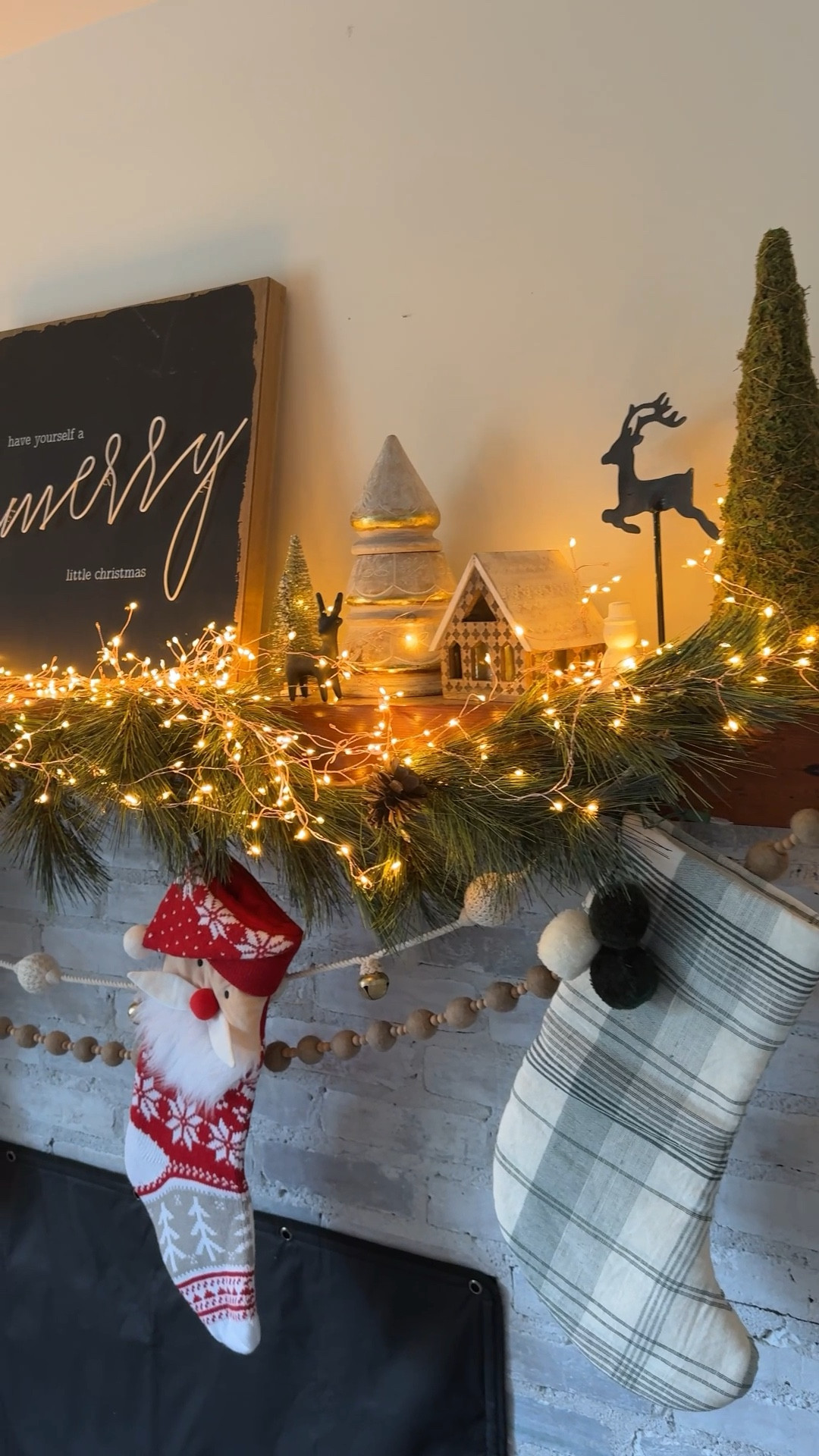 The prettiest twinkle lights ❤️❤️❤️ I love my Christmas mantle decor this time of year. You will need to use a few strands of 15 ft each 

#LTKHoliday #LTKSaleAlert #LTKHome