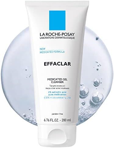 La Roche-Posay Effaclar Medicated Gel Facial Cleanser, Foaming Acne Face Wash with Salicylic Acid... | Amazon (US)