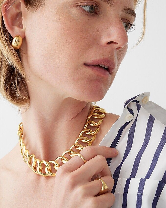 Gold-link collar necklace | J.Crew US