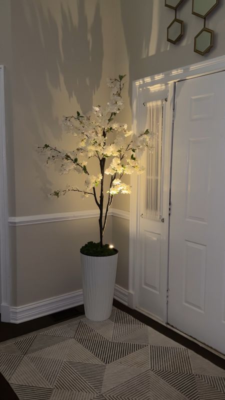 Beautiful cherry blossom tree @amazon #amazonhome , Amazon finds , faux tree , 6ft cherry blossom , planters 

#LTKhome #LTKsalealert #LTKVideo