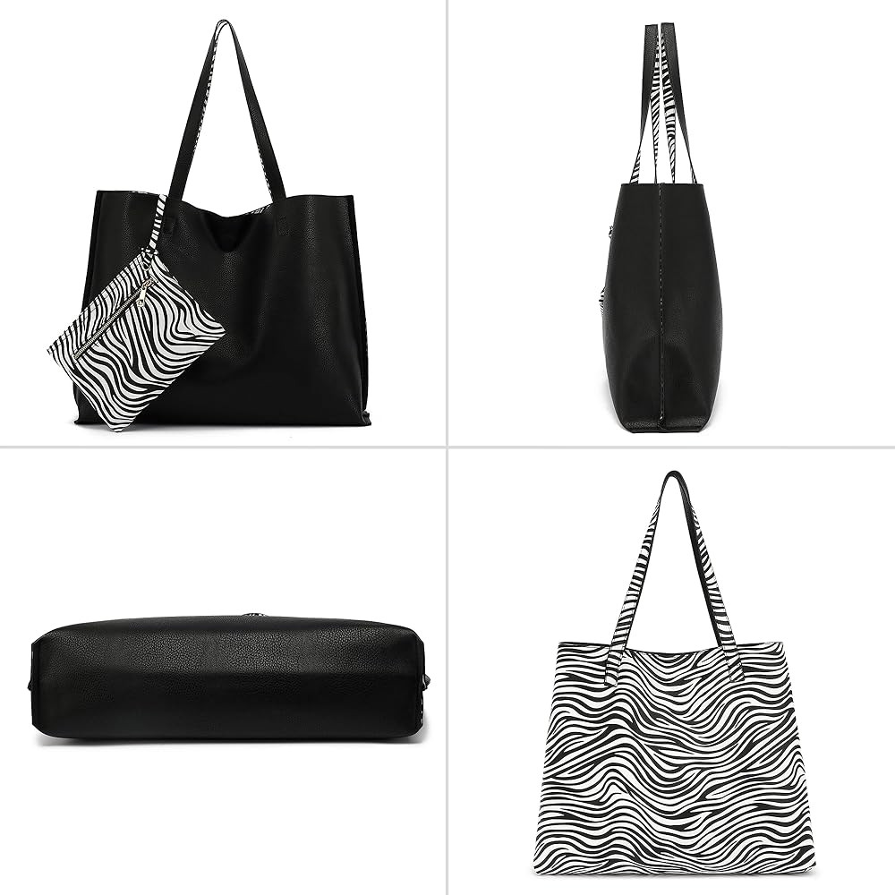 Stylish Reversible Tote Handbag H1842 | Amazon (US)