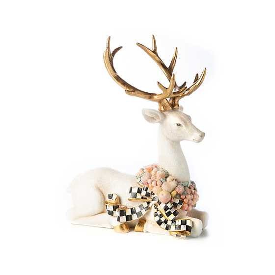 Della Robbia Sugared Deer - Sitting | MacKenzie-Childs