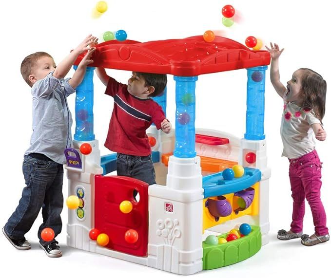 Step2 Crazy Maze Ball Pit Playhouse, Red Roof | Amazon (US)