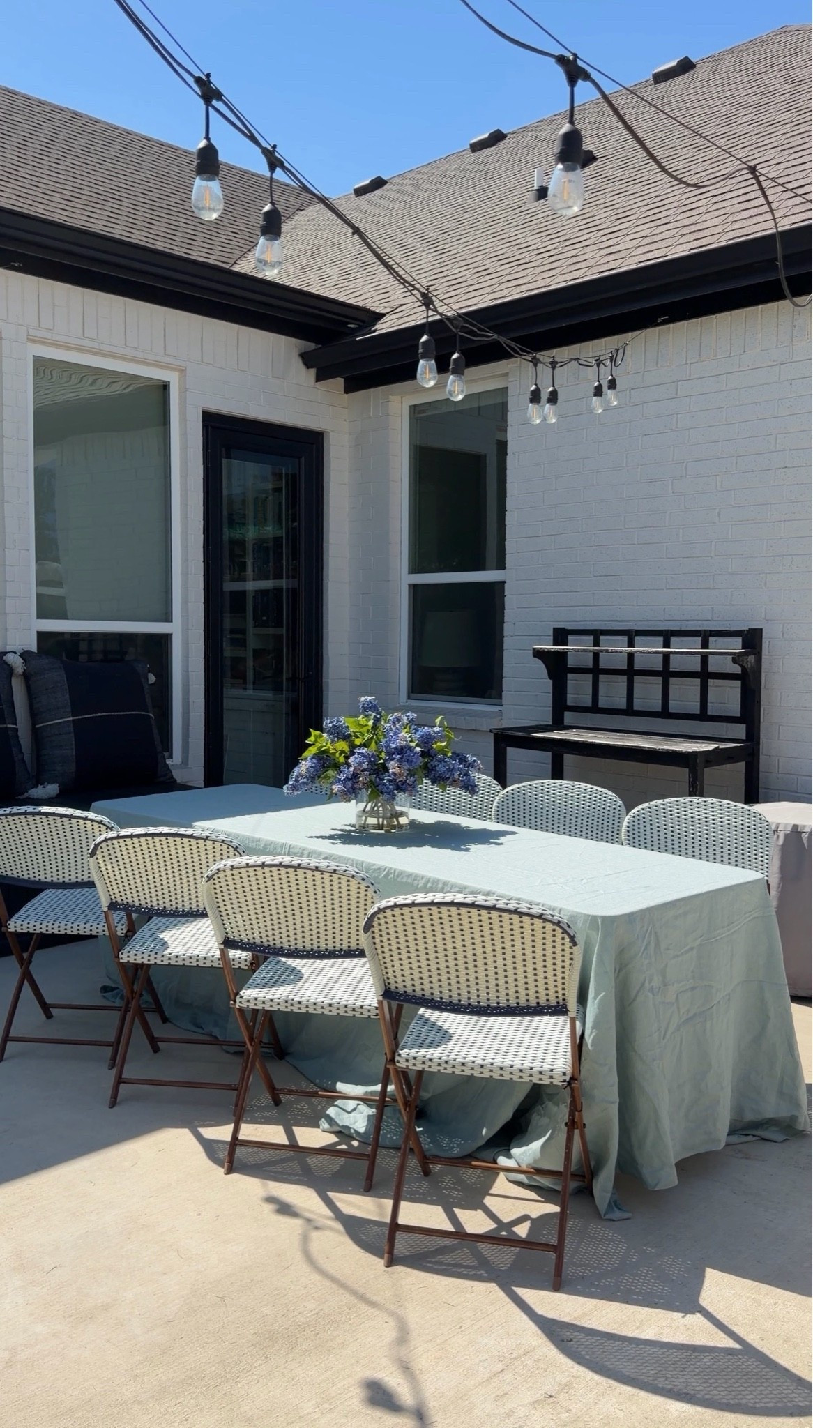 Our favorite outdoor folding chairs! They look so great and luxe in real life. Perfect for hosting when you need more seating or to use outside for a full table.

#LTKHome