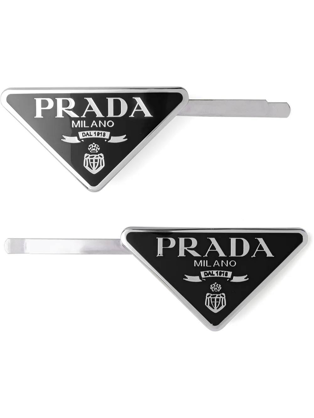 Prada Set Of Two Hair Clips - Farfetch | Farfetch Global