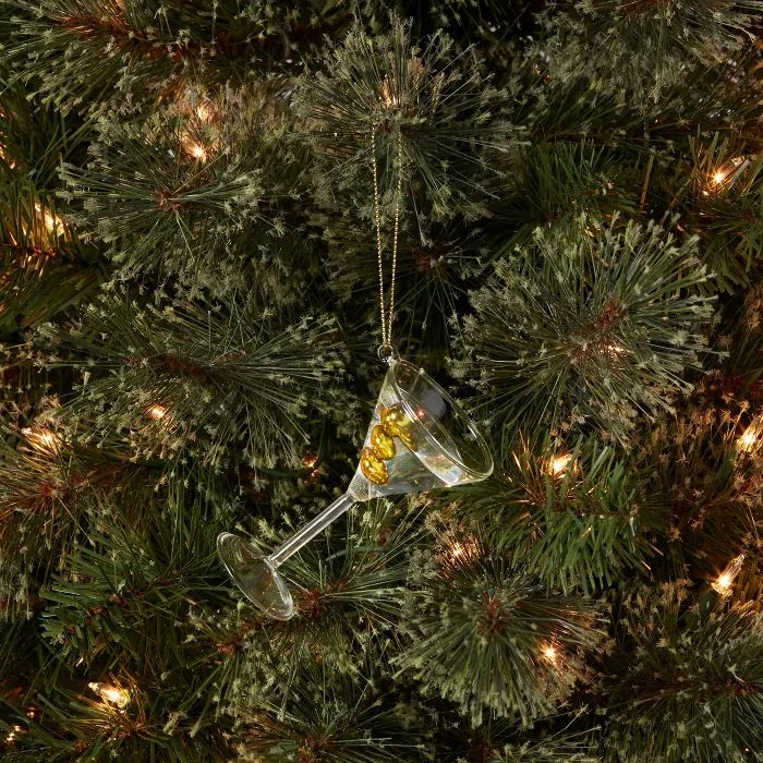Glass Martini & Olive Cocktail Christmas Tree Ornament - Wondershop™ | Target