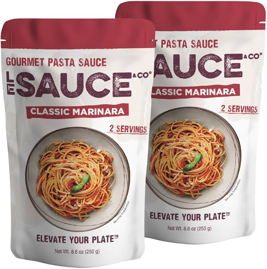 Always Fresh, Two Servings, Classic Marinara Gourmet Pasta Sauce (2-pack), Le Sauce & Co. Importe... | Amazon (US)
