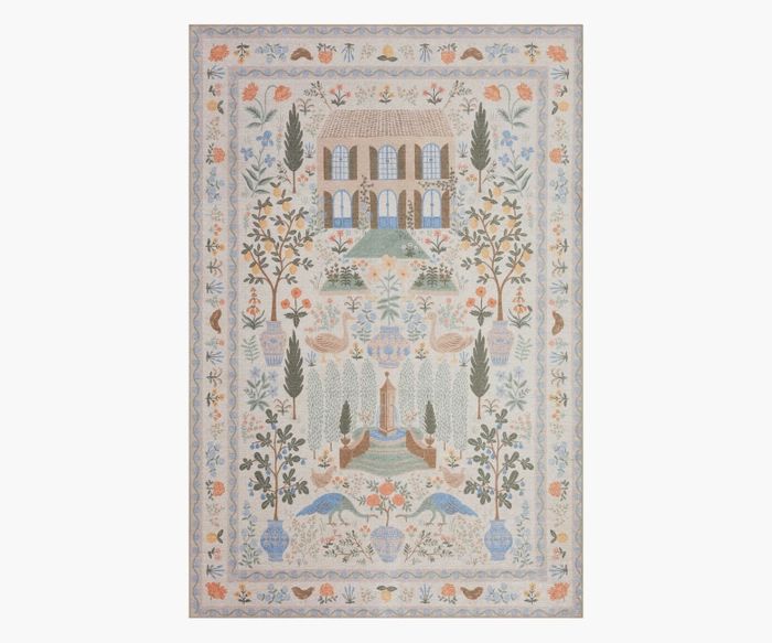 Menagerie Camont Cream Printed Rug | Rifle Paper Co. | Rifle Paper Co.