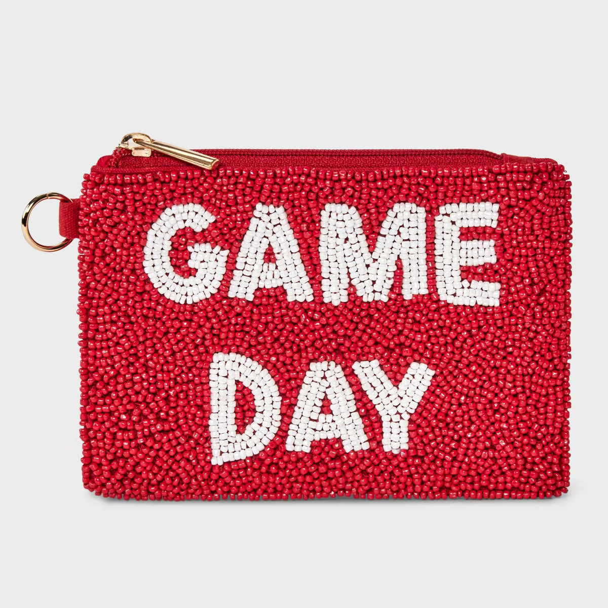 Gameday Beaded Pouch - Universal Thread™ Red/White | Target