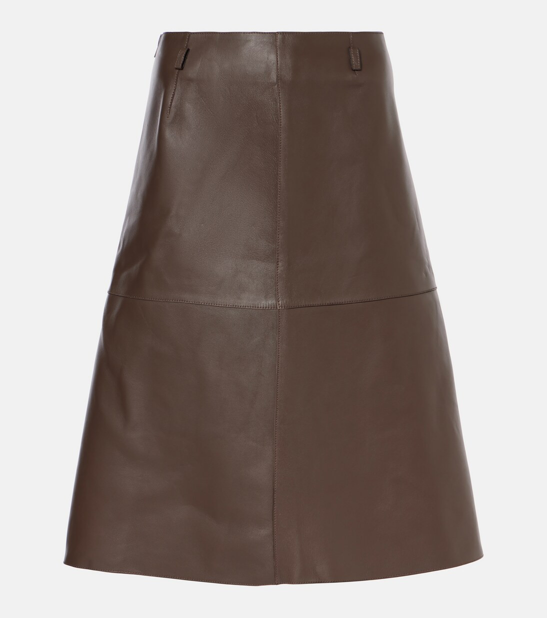 Leather midi skirt | Mytheresa (US/CA)
