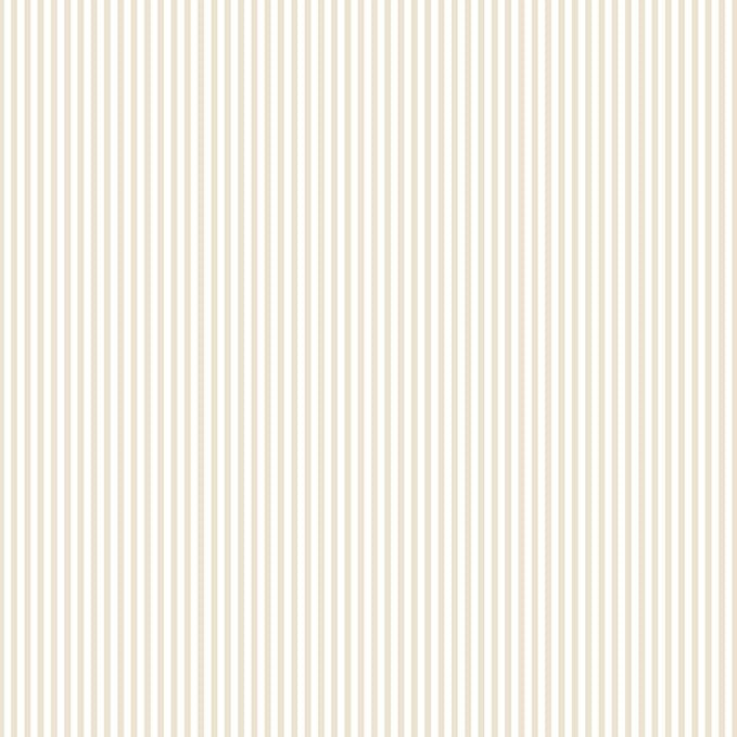 Norwall SD36128 3mm Stripe Prepasted Wallpaper, Cream, White | Amazon (US)